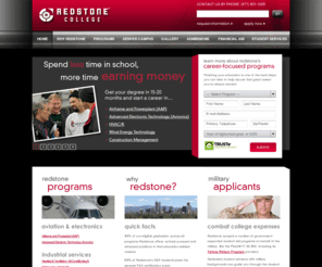 redstonefuture.org: Redstone College - Construction Management, HVAC, A&P and Avionics
Call Redstone College toll-free at 1.877.801.1025 to learn about getting a degree or diploma in Avionics, Airframe and Powerplant, Construction Management, and HVAC/R.  Redstone programs are flexible to fit your schedule!  We have a campus in Denver, Colorado.