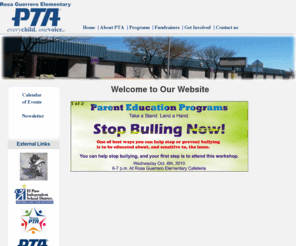 rgpta.org: Rosa Guerrero Elementary PTA
Main Page, includes Past events, Adds, external links and link for the calendar of events. 