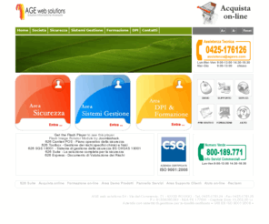 agews.net: Homepage
Azienda di sviluppo software per la sicurezza legge 626 e per servizi avanzati via web anche in outsoucing per le Public Utilities e Multiutility, Accedi alle sezioni ai AGE web solutions: Area Aziende, Area Utilities, Area Sicurezza & Consulting per tutti i servizi inerenti al D.Lgs. 81/08 (ex. 626/94)