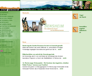 bensheim.de: Bensheim - die lebendige Stadt an der BergstraÃe
Bensheim in SÃ¼dhessen: WirtschaftsfÃ¶rderung, Wirtschaftsstandort, Urlaub, Wein-Shop