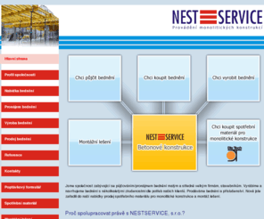 nestservice.cz: Nest Service | PRONÁJEM - PŮJČOVNA BEDNĚNÍ | Výroba atypického bednění
Pronájem bednění a výroba atypického bednění.