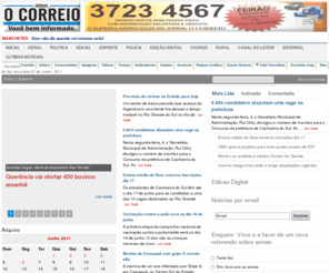 ocorreio.com.br: Jornal Ocorreio
Jornal Ocorreio Cachoeira do sul , Sistema Fandango de Comunicações