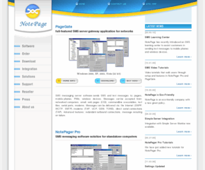 sms-messaging-software.com: Wireless Messaging Software
Alphanumeric paging software and wireless messaging software including network paging ,  and internet paging applications. Allows text messages to be sent to single and multiple alphanumeric pagers and paging devices including Nextel Phones. Email Paging, Web Messaging, and Commandline shareware applications for network monitoring and corporate communciations.