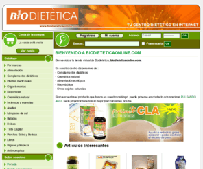 biodieteticaonline.com: BioDieteticaOnline.com - Venta de productos naturales, dietética y cosmética
Venta de productos naturales, dietética y cosmética natural y productos ecológicos. Herbolario On-line y productos de Parafarmacia