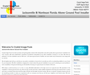 crystalimagepools.com: Jacksonville Above Ground Pool Installer - Crystal Image Pools | Crystal Image Pools
Crystal Image Pools has been proudly serving the  Jacksonville metropolitan area with quality above ground pool installations for over 18 years.