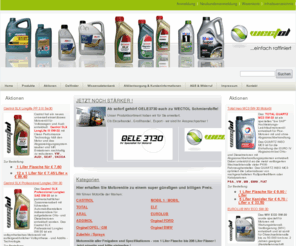 motoroel-billig.de: Home - Onlineshop - Motoroel-Billig.de - WECTOL
Home - Onlineshop - Motoroel-Billig.de - WECTOL Onlineshop motoroel-billig.de der Firma WECTOL Markenoele ADDINOL CASTROL MOBIL EUROLUB