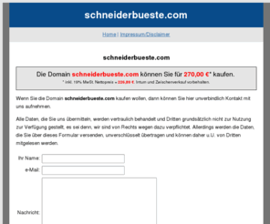 schneiderbueste.com: schneiderbueste.com - Wichtige Schneiderbüste - Webseiten
