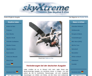 skyxtreme.de: skyXtreme - Das Skydive E-Zine [Deutsche Ausgabe]
skyXtreme - Das Skydive E-Zine in Englisch und Deutsch