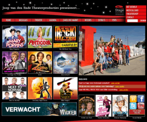 stageentertainmenttv.com: Musicals.nl
Op zoek naar musical kaarten? Boek hier uw officiële kaarten voor de musicals van Joop van den Ende Theater Producties of kijk voor meer informatie.