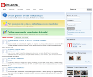 denuncien.com: Denuncien | Denuncias, críticas y quejas | Poner una denuncia
Poner una Denuncia, queja o crítica. Denuncias en Denuncien!