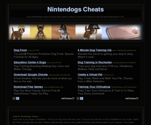 nintendogscheats.com: Nintendogs Cheats: Get action replay codes and unlocks with Nintendogs cheats