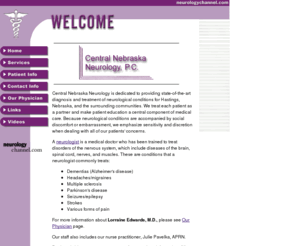 centralnebraskaneurology.com: Central Nebraska Neurology - Neurology - Hastings, NE


 -  Welcome
Central Nebraska Neurology is the neurology practice of Lorraine Edwards, M.D., in Hastings, NE.