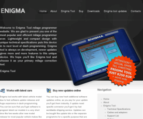 enigma-tool.eu: Enigma tool
Vehicle milage correction programming tool.