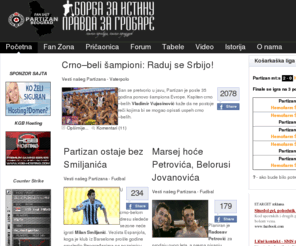 partizanbeograd.com: Partizan Beograd / Fan sajt samo za GROBARE!
PARTIZAN BEOGRAD