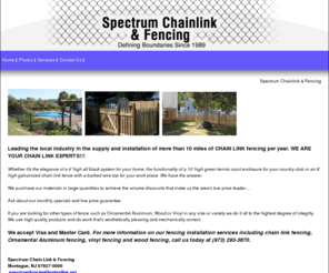 spectrumchainlinkandfencing.com: Spectrum Chainlink and Fencing - Montague New Jersey - Home Page
Welcome To Spectrum Chainlink and Fencing - Montague New Jersey - Home Page