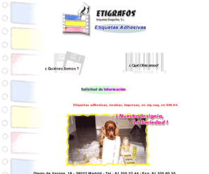 etigrafos.com: ETIGRAFOS
Etigrafos. Etiquetas Adhesivas. Ven a conocernos