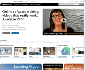 lyndaclassroom.com.es: Software training online-tutorials for Adobe, Microsoft, Apple & more
Software training & tutorial video library. Our online courses help you learn critical skills. Free access & previews on hundreds of tutorials.