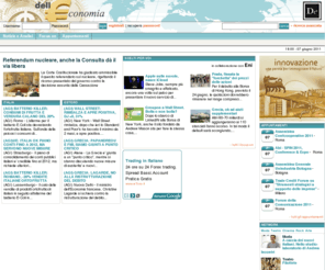 delleconomia.it: DellEconomia.it
Le più importanti notizie economiche e finanziarie, approfondimenti su temi di attualità, i dati di borsa sempre aggiornati, azioni, fondi, indici e valute, classifiche e grafici.