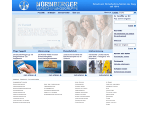 nuernbergerleben.info: < NÜRNBERGER Versicherungsgruppe > - NÜRNBERGER
Das Leistungspaket der NÜRNBERGER Versicherung: Lebensversicherung, Haftpflichtversicherung, Autoversicherung, Baufinanzierung, Beamtendarlehen, Unfallversicherung, Fondsversicherung, Riesterrente ...