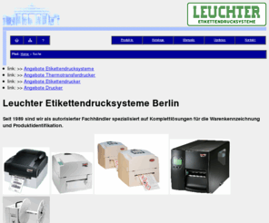 godex-thermotransferdrucker.de: Leuchter Eikettendrucksysteme
Ihr Anbieter für Etiketten, Etikettendrucker, Etiketten-Software