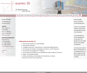 scantec3d.de: Willkommen bei scantec 3D, Laserscanning fr Anlagenbau, Kraftwerksbau, Fabrikplanung, Bauwesen, Industrieanlagen
scantec 3D, Laserscanning fr Anlagenbau, Kraftwerksbau, Fabrikplanung, Bauwesen, Industrieanlagen