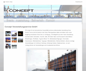 concept-veranstaltungsservice.de: Concept Veranstaltungsservice GmbH Hamburg:  -
Wir bieten Ihnen Beratung, Realisierung, Location, Zelte, Zeltverleih, Ausstattung, Dekoration, Knstler, Technik, Party-Service,Groraum Hamburg aber auch berregional. Eventservice, Partyzelt, Messebau, Dekoration, Geschirrverle