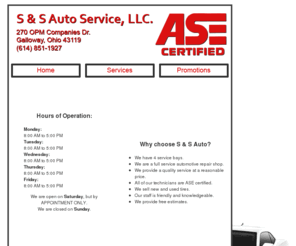 ssautoservice.net: S & S Auto - Quality Auto Care at a Reasonable Price
