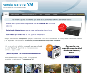 vendasucasaya.com: Venda su casa YA! - Inicio
Sistema de anuncios por FM 24x7: Nuevo sistema innovador de anuncios para inmobiliarias, Sistema de Anuncios por FM 24x7, sistema revolucionario para la venta de inmuebles.