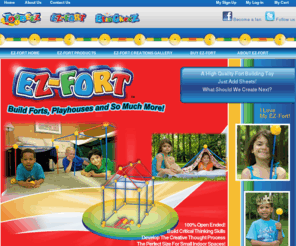 ez-toy.com: EZ Fort building toy for ages 3-7
This open-ended building system allows kids from the age of 3-7 to create their very own special place.   EZ-Fort is high quality and low cost fun! 