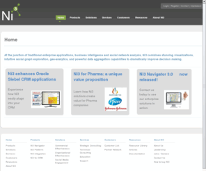 ni3.net: Ni3 AG: Home
At the junction of enterprise applications, business intelligence and social network analysis, Ni3 combines network visualization, influence mapping, social graph exploration, social media, geo-analytics, and data aggregation to improve decision making.