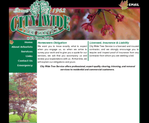 citywidetree.com: Welcome to City Wide Tree Service
City Wide Tree Service offers professional, expert-quality clearing, trimming, and removal services to residential and commercial customers.