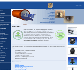 flowliner.com: Flow-Liner
Flow-Liner Companies web site - The complete source for Trenchless Technology products for both watr and sewer systems.