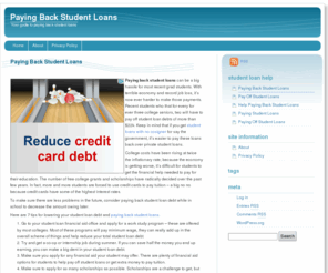 payingbackstudentloans.org: Paying Back Student Loans | Pay Off Student Loans
Informational guide to paying back student loans.