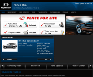 paylessatpencekia.com: Richmond Kia Dealer | New and Used Kia Cars in the Richmond Area | Pence Kia near Midlothian, Colonial Heights, Glen Allen
Visit Pence Kia for a variety of new and used cars by Kia in the Richmond area. Our Kia dealership, serving Midlothian, Colonial Heights and Glen Allen, is ready to assist you!