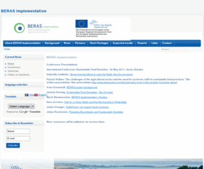 beras.eu: BERAS Implementation
BERAS Implementation - Baltic Ecological Recycling Agriculture and Society