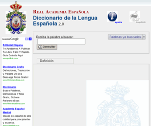 drae2.es: Diccionario de la Real Academia Española - Diccionario de Español
DRAE 2.0 - Diccionario de la Real Academia Española de la Lengua. Consulta online del diccionario de referencia de la lengua española. Ahora más rápido y con más opciones.