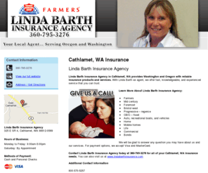 lindabarthinsurance.net: Insurance Cathlamet, WA - Linda Barth Insurance Agency
Linda Barth Insurance Agency provides reliable insurance products and services to Cathlamet, WA. Call 360-795-3276 for more details about us.