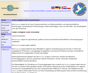 hese-project.org: human ecological social economical project
Industrie unabhängige Forschung auf dem Gebiet des Elektrosmog