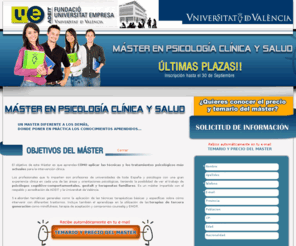 master-psicologia-clinica.com: MASTER EN PSICOLOGÍA CLÍNICA Y SALUD VALENCIA
MASTER EN PSICOLOGÍA CLÍNICA Y SALUD VALENCIA