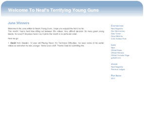 shredguitarist.org: Welcome To Neal's Terrifying Young Guns
Welcome To Neal Nagaoka's Official Terrifying Young Guns Website. Find out all the latest information on these amazing young guitarists and their zen master teachers. The future of guitar is in these kids hands!!