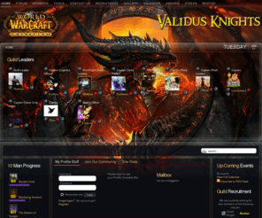 validusknights.com: Validus Knights
WoW Guilds V3 Multi Language WoW Guild Websites www.wowguilds.ca