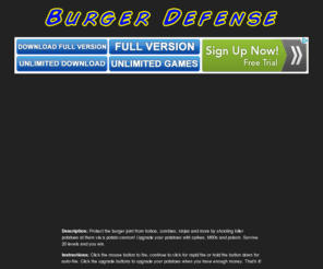 burgerdefense.com: Burger Defense - Funny Flash - Shooting, Strategy Game - Cannon Defense
