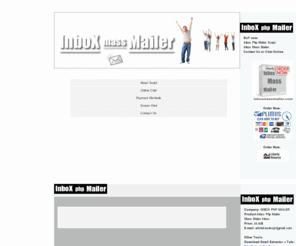 inboxmassmailer.com: Buy inbox php mailer,mass mailer,smtp mailer
INBOX Mass MAILER is Inbox Php Email sending program used to send Emails from your PC to focused group of your customers ,get the targeted customer.