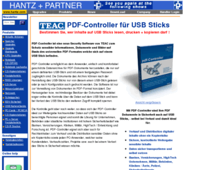 pdf-controller.com: Hantz   Partner | PDF-Control Systemlösung
PDF-Control ist eine Systemlösung von TEAC zum Schutz sensibler Informationen und Dokumente auf Basis des universellen pdf-Formates.