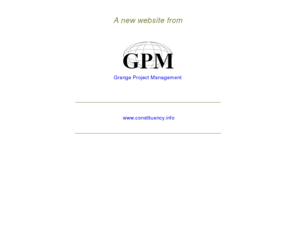 constituency.info: constituency.info - A new site project by GPM
GPM provide network and internet solutions as well as domain names and web design for our business and corporate customers.