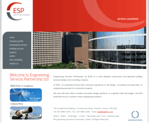 espltd.co.uk: Services Consultants to the Construction Industry - by  Engineering Services Partnership (ESP)
Engineering Services Partnership Ltd (ESP) is a multi discipline mechanical and electrical building services design and consulting company.