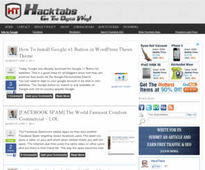 hacktabs.com: Hacktabs – How-To Guides | How To Hack Emails | Best Antivirus Software | Blogging | Ethical Hacking | Tech News | SEO
HackTabs is a Technology Blog. We write about How To Guides,How to Hack Emails,Best Antivirus Software,Ethical Hacking,Microsoft Windows,SEO,Blogging,Mobiles and Gadgets.