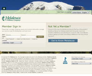 melaleuca250.com: Melaleuca: The Wellness Company
Melaleuca: The Wellness Company - Melaleuca offers a complete line of wellness products -- patented and proprietary products that use breakthrough technology to deliver top performance. From scientifically developed vitamins and nutritional supplements to environmentally friendly home care cleaners, personal care products, and more - you'll find a complete line of wellness products enhancing your health, the environment, and your families well-being!