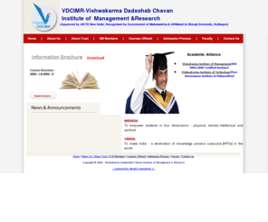 vdcimr.com: VDCIMR - Vishwakarma Dadasaheb  Chavan Institute of Management & Research (Proposed)
