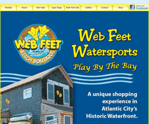 webfeetwaters.com: Web Feet Watersports - Historic Gardners Basin, Atlantic City, NJ
Web Feet Watersports, offering all your watersports needs, in Atlantic City NJ in Gardners Basin..your summer watersports headquarters